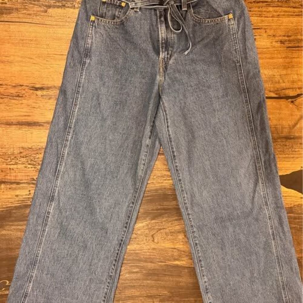 NEW Levi’s XL Straight 29x31 with Tie Waist - Picture 3 of 6